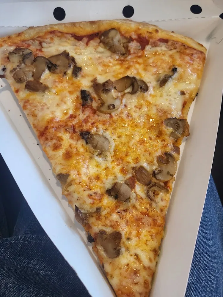 Cheese Pizza with Added Mushrooms
